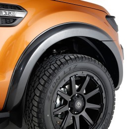 Extensii Aripi, Trux XL/XLT/Limited 55 mm - fără Park Assist), Culoare Negru Mat, Ford Ranger Cabină Dublă 2019 - 2022 - EDK.ro