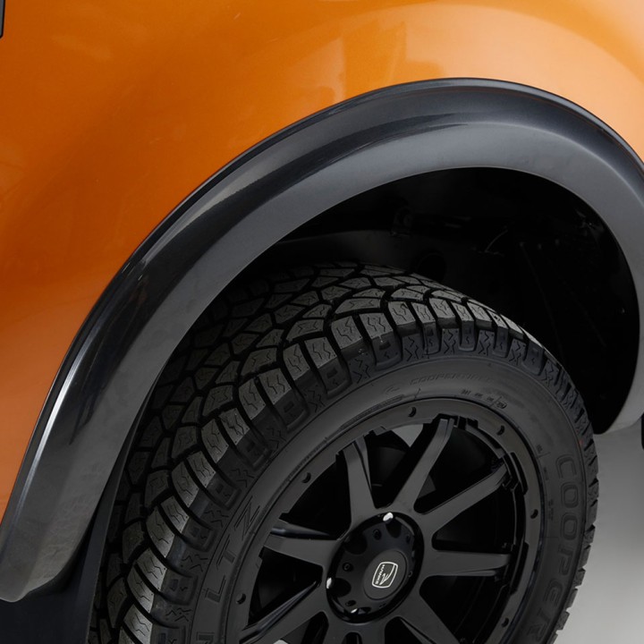 Fender Flares, Trux XL/XLT/Limited 55 mm - (Without Park Assist), Color Matt Black, Ford Ranger Double Cab 2019 - 2022 - EDK.ro