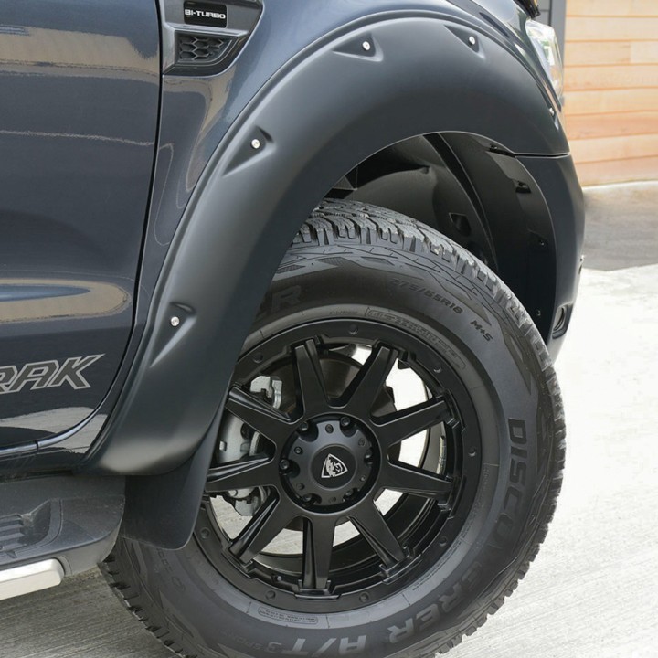 Extensii Aripi, Trux XL/XLT/Limited 9 Inch X-Treme, Culoare Negru Mat, Ford Ranger Cabină Dublă 2019 - 2022 - EDK.ro