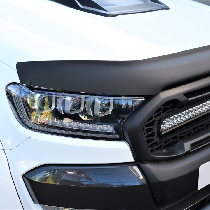 Bonnet Protector, Trux, Color Matt Black, Ford Ranger Double Cab / Extra Cab 2019 - 2022 - EDK.ro