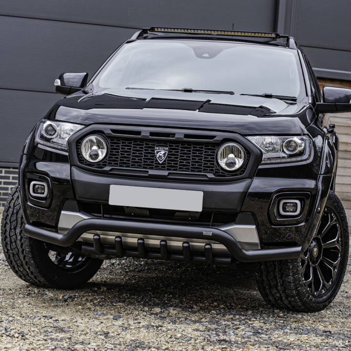 Front Grille, Predator IPF LED Driving Lights, Color Matt Black, Ford Ranger Limited / Wildtrak Double Cab / Extra Cab 2019 - 20