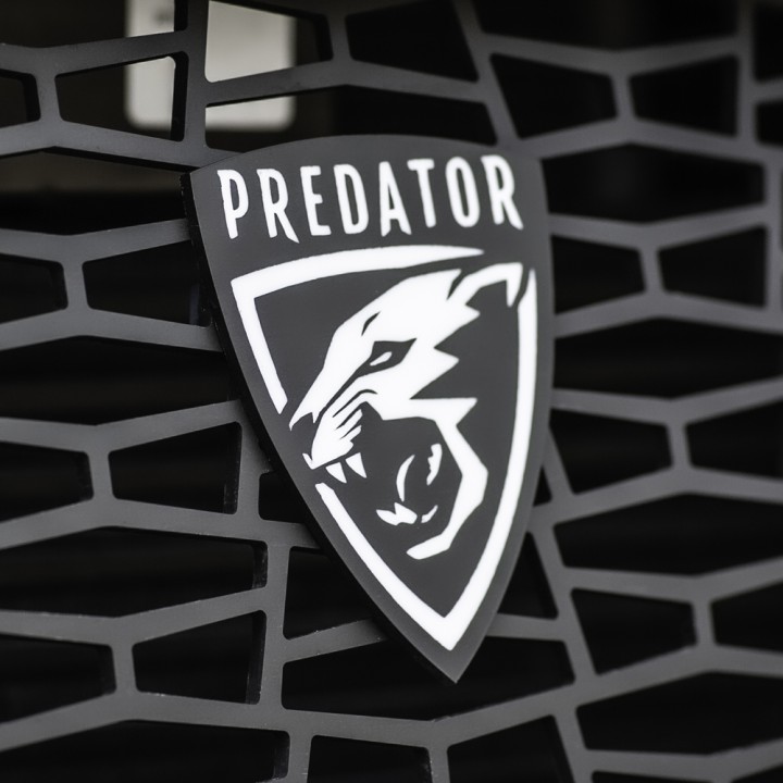 Front Grille, Predator IPF LED Driving Lights, Color Grey, Ford Ranger Limited / Wildtrak Double Cab / Extra Cab 2019 - 2022 - E