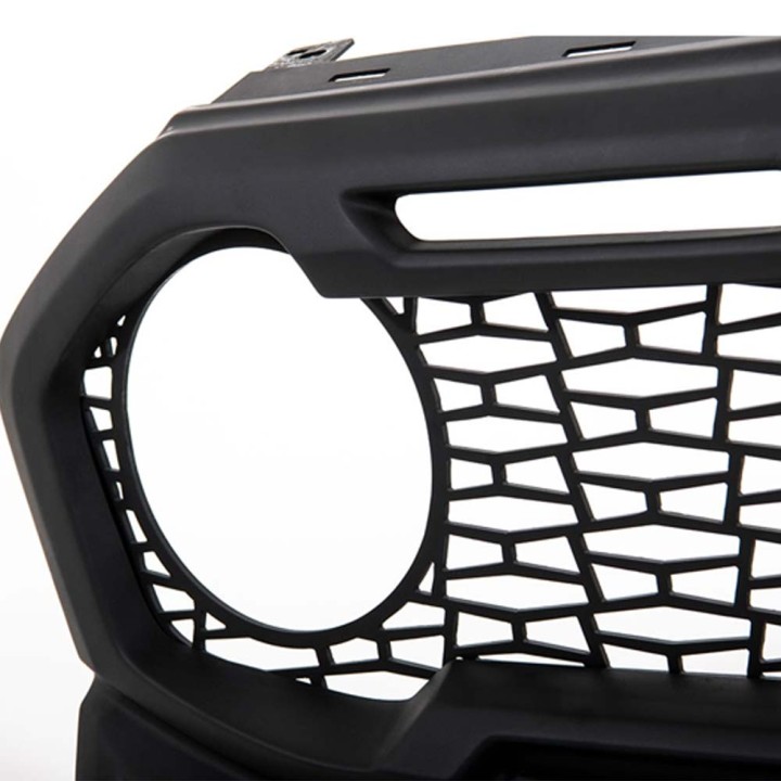 Front Grille, Predator IPF LED Driving Lights, Color Grey, Ford Ranger Limited / Wildtrak Double Cab / Extra Cab 2019 - 2022 - E