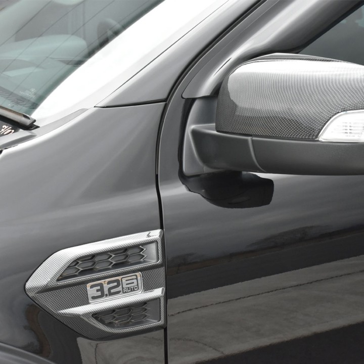 Badge Cover, Trux, Color Carbon, Ford Ranger Limited / Wildtrak Double Cab / Extra Cab 2019 - 2022 - EDK.ro