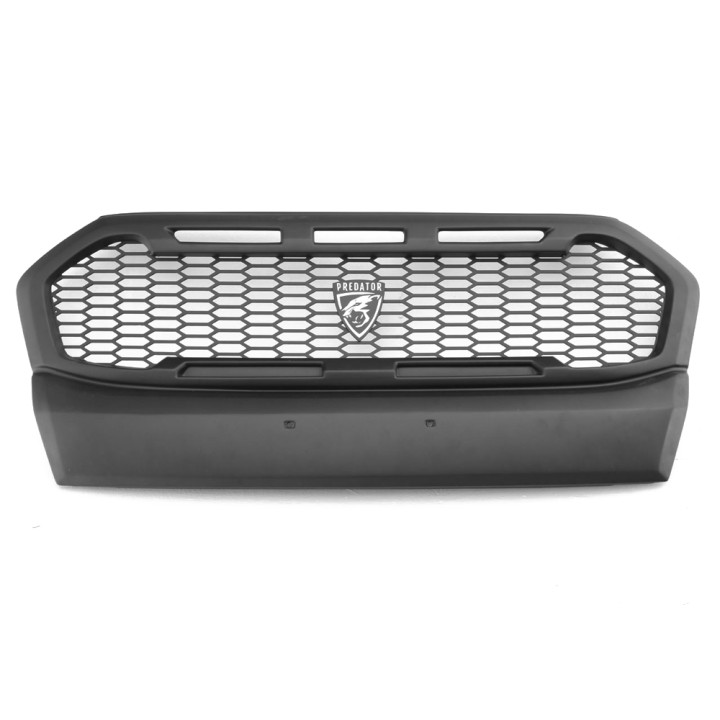 Front Grille, Predator Raptor Style Mesh, Color Matt Black, Ford Ranger Wildtrak Double Cab / Extra Cab 2019 - 2022 - EDK.ro