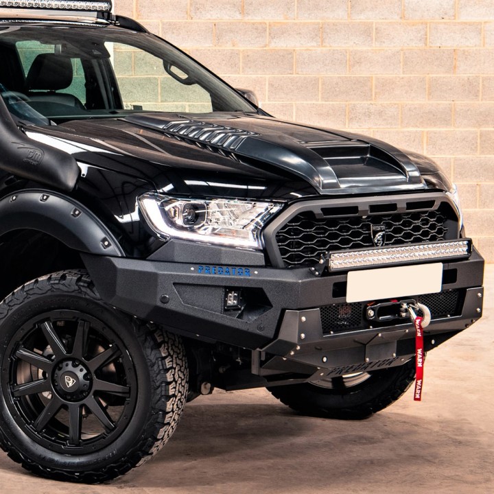 Bară Față cu Suport Troliu, Predator Față, Ford Ranger Cabină Dublă / Cabină Extra 2019 - 2022 - EDK.ro