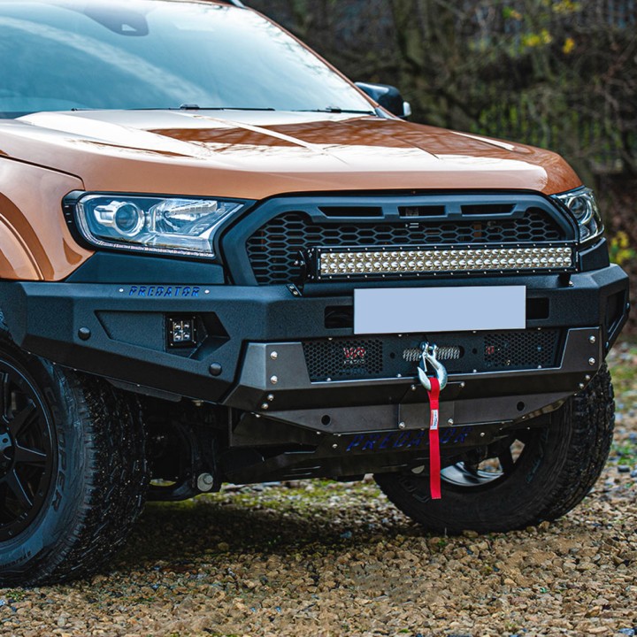 Front Winch Bumper, Predator Front, Ford Ranger Double Cab / Extra Cab 2019 - 2022 - EDK.ro