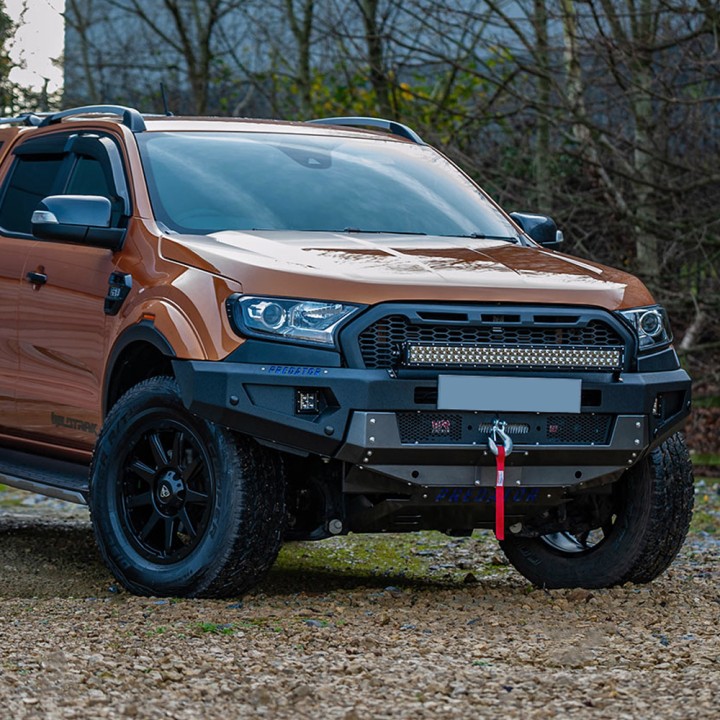 Front Winch Bumper, Predator Front, Ford Ranger Double Cab / Extra Cab 2019 - 2022 - EDK.ro