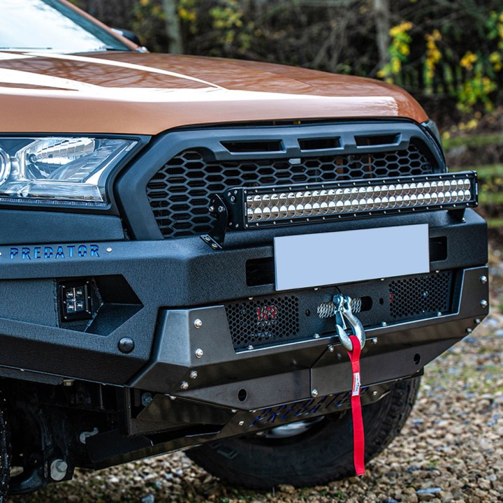 Front Winch Bumper, Predator Front, Ford Ranger Double Cab / Extra Cab 2019 - 2022 - EDK.ro