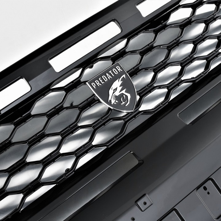 Grilă Față, Predator Plasă, Culoare Negru Lucios sau Mat, Ford Ranger Wildtrak Cabină Dublă 2019 - 2022 - EDK.ro