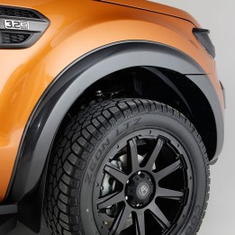 Extensii Aripi, Trux 55 mm, Culoare Negru Mat, Ford Ranger Cabină Dublă 2019 - 2022 - EDK.ro