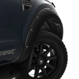 Fender Flares, Trux 6 Inch Extreme, Color Matt Black, Ford Ranger Double Cab 2019 - 2022 - EDK.ro