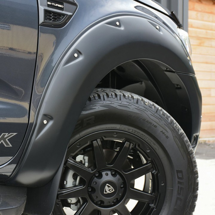 Extensii Aripi, Trux 9 Inch X-Treme, Culoare Negru Mat, Ford Ranger Stormtrak / Wildtrak / Wolftrak Cabină Dublă 2019 - 2022 - EDK.ro