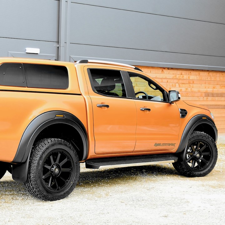 Fender Flares, Trux Sport XV-R, Color Matt Black, Ford Ranger Stormtrak / Wildtrak / Wolftrak Double Cab 2019 - 2022 - EDK.ro