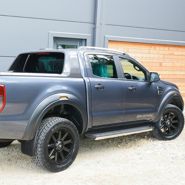 Fender Flares, Trux Sport XV-R, Color Matt Black, Ford Ranger Stormtrak / Wildtrak / Wolftrak Double Cab 2019 - 2022 - EDK.ro