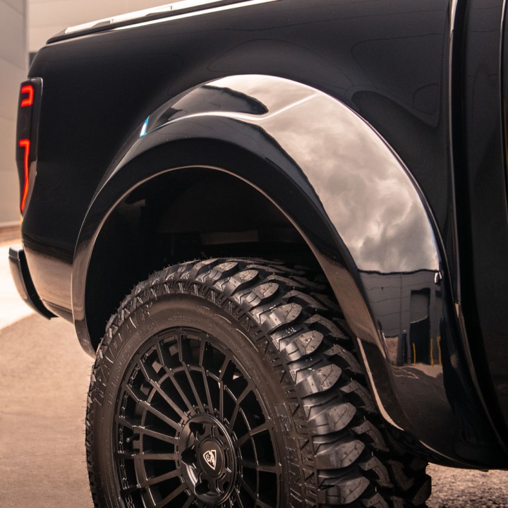 Extensie, Predator Kit Ultra-Wide Wheel Arch Body Kit, Culoare Agate Black, Ford Ranger Cabină Dublă 2019 - 2022 - EDK.ro