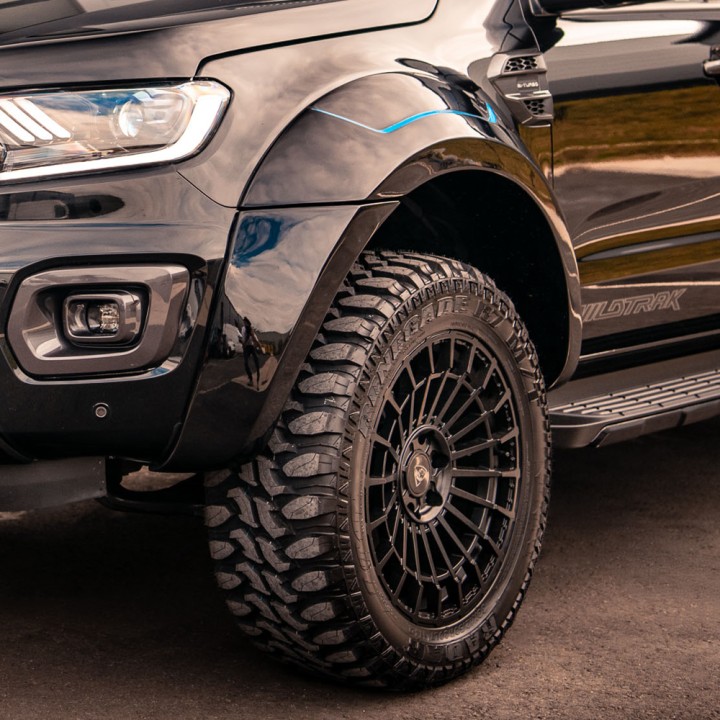 Extension, Predator Kit Ultra-Wide Wheel Arch Body Kit, Color Agate Black, Ford Ranger Double Cab 2019 - 2022 - EDK.ro