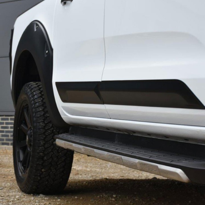 Door Armour, Trux Side Body in, Color Matt Black, Ford Ranger Double Cab 2019 - 2022 - EDK.ro