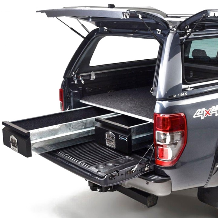 Drawer System, Aeroklas Bespoke Load Bed, Ford Ranger Double Cab 2019 - 2022 - EDK.ro