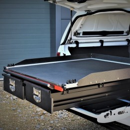Tavă Glisantă, ProTop Twin Drawer System, Ford Ranger Limited / Stormtrak / Thunder / Wildtrak / Wolftrak / XL / XLT Cabină Dublă 2019 - 2022 - EDK.ro