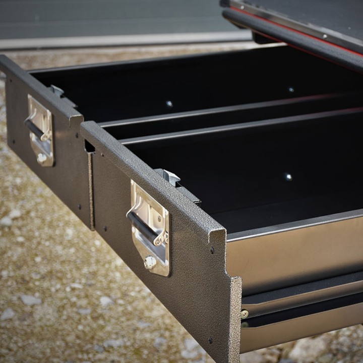 Tavă Glisantă, ProTop Twin Drawer System, Ford Ranger Cabină Dublă 2019 - 2022 - EDK.ro