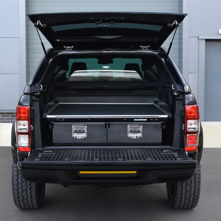 Tavă Glisantă, ProTop Twin Drawer System, Ford Ranger Cabină Dublă 2019 - 2022 - EDK.ro