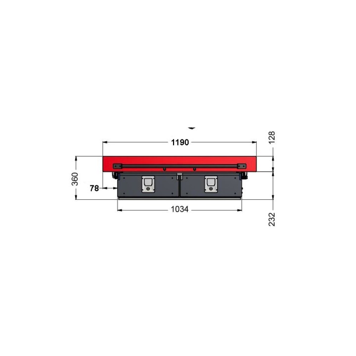 Sliding Tray, ProTop Twin Drawer System, Ford Ranger Limited / Stormtrak / Thunder / Wildtrak / Wolftrak / XL / XLT Double Cab 2019 - 2022 - EDK.ro