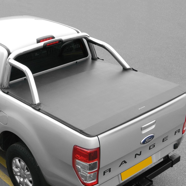 Soft Top Tonneau Bed Cover, Keko Soft, Ford Ranger Limited / Stormtrak / Thunder / Wildtrak / Wolftrak / XL / XLT Double Cab 2019 - 2022 - EDK.ro