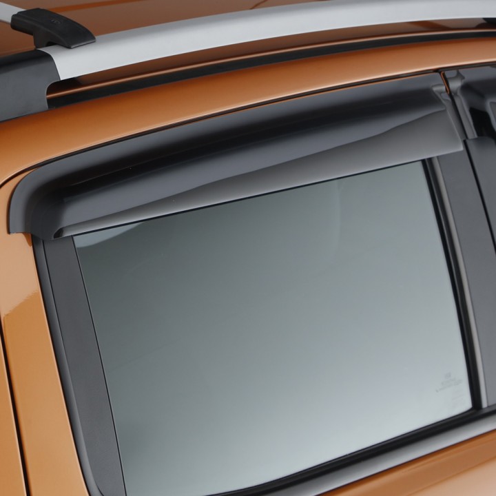 Wind Deflectors Set of 4, Trux, Color Dark Smoke, Ford Ranger Double Cab 2019 - 2022 - EDK.ro