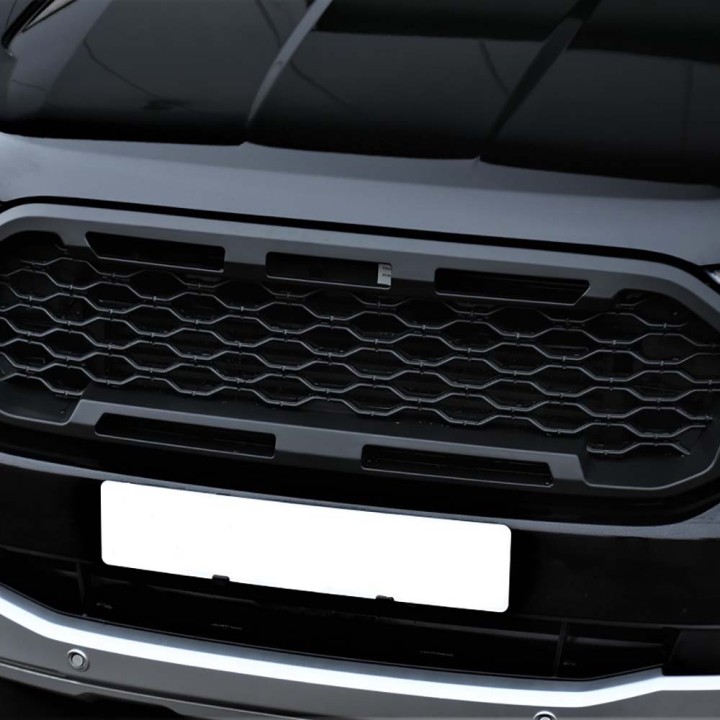 Grilă Față, Predator Plasă, Culoare Negru Mat, Ford Ranger Cabină Dublă 2019 - 2022 - EDK.ro