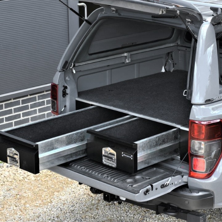 Drawer System, Aeroklas Bespoke Load Bed, Ford Ranger Raptor 2019 - 2022 - EDK.ro