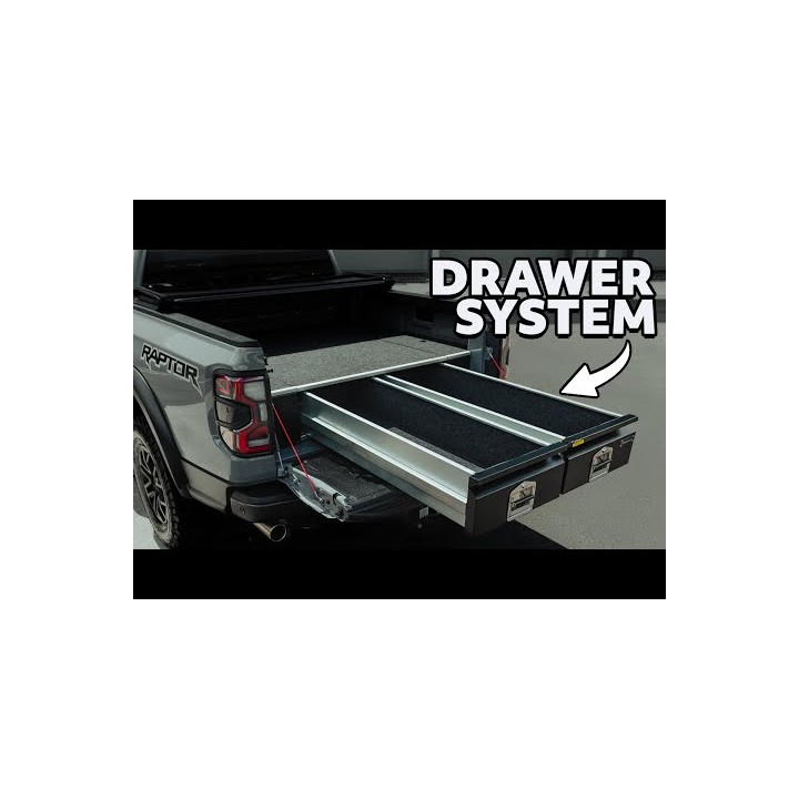 Drawer System, Aeroklas Bespoke Load Bed, Ford Ranger Raptor 2019 - 2022 - EDK.ro