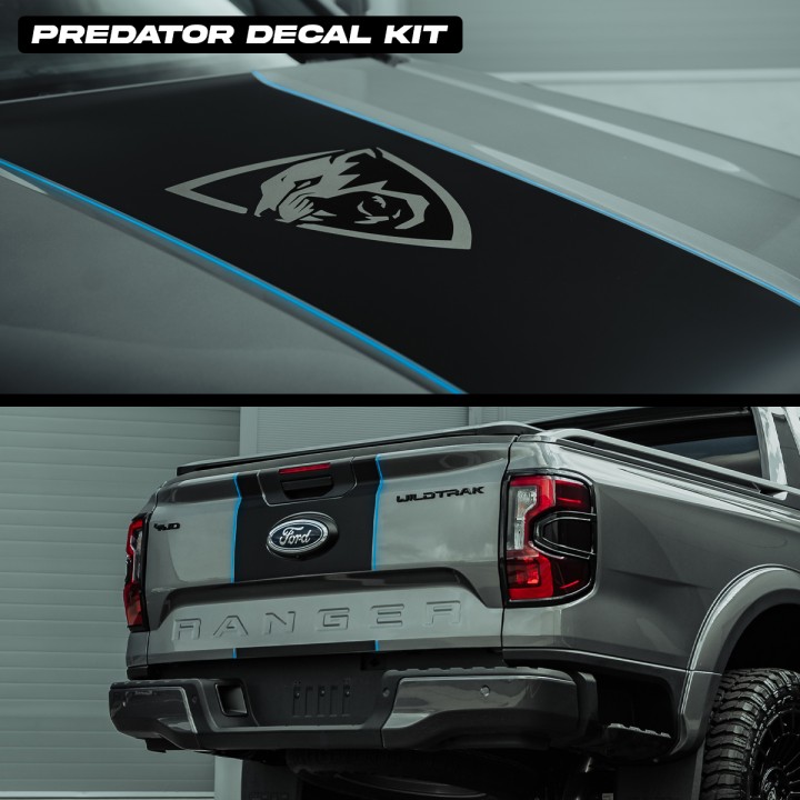 Body Kit, Predator Shadow Build - Stage 1 New, Ford Ranger Double Cab 2023 - Present - EDK.ro