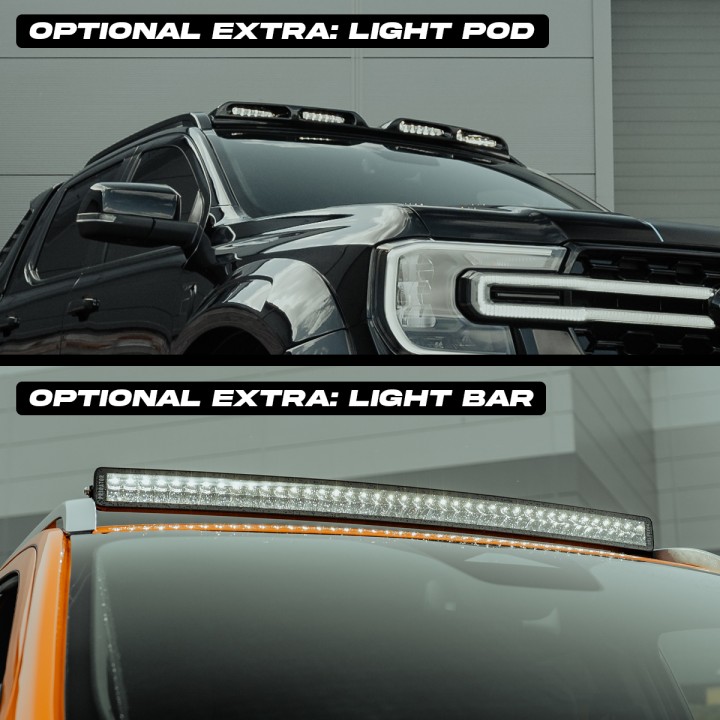 Body Kit, Predator Shadow Build - Stage 1 New, Ford Ranger Double Cab 2023 - Present - EDK.ro