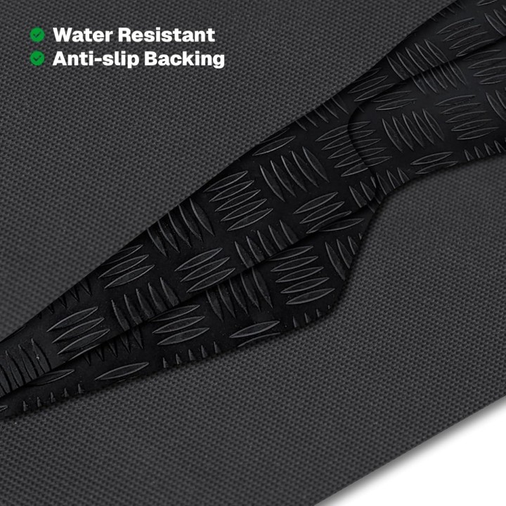 Floor Mats, Trux Tailored Front Rubber (Heavy-Duty Checker Plate – 4 Piece), Ford Ranger Double Cab 2023 - Present - EDK.ro