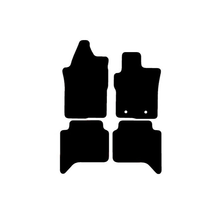 Floor Mats, Trux Tailored Front Rubber (3 mm Diamond – 4 Piece), Ford Ranger Double Cab 2023 - Present - EDK.ro