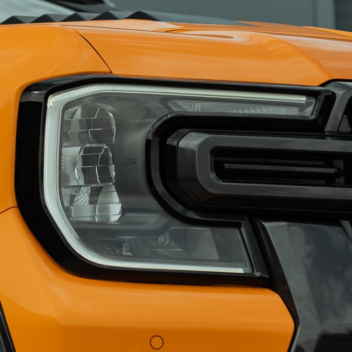 Headlight Covers, Predator, Color Matt or Gloss Black, Ford Ranger Double Cab 2023 - Present - EDK.ro