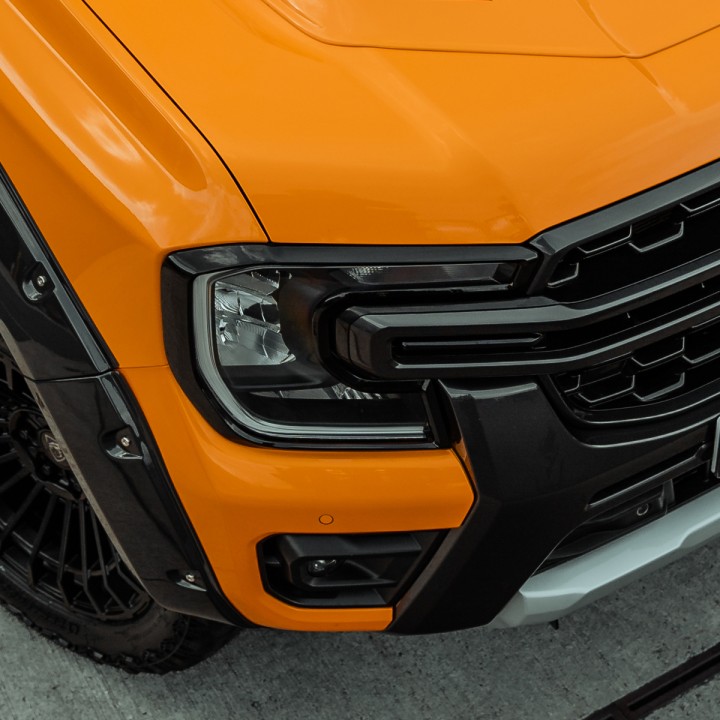 Headlight Covers, Predator, Color Matt or Gloss Black, Ford Ranger Double Cab 2023 - Present - EDK.ro