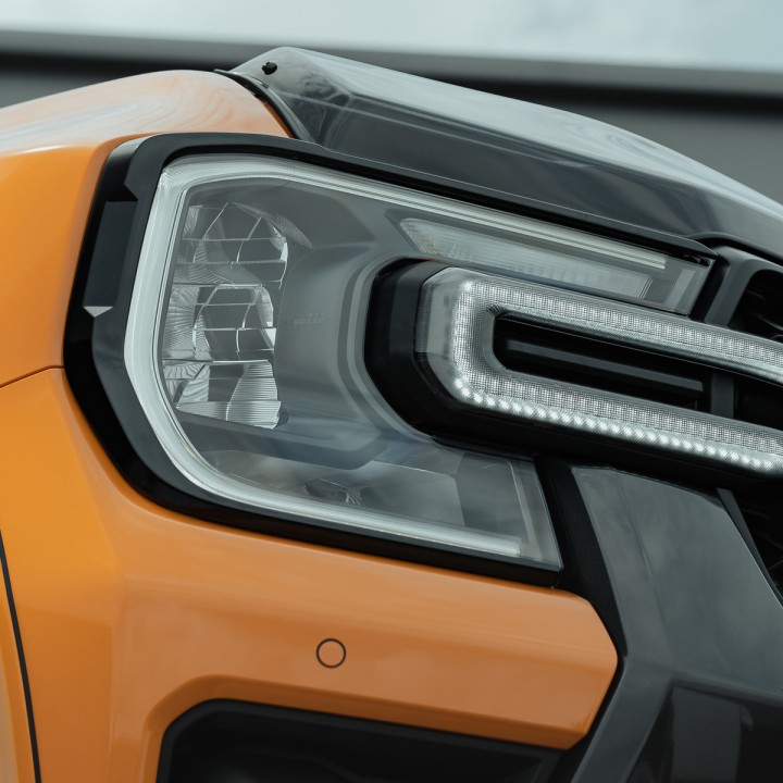 Headlight Covers, Predator, Color Matt or Gloss Black, Ford Ranger Double Cab 2023 - Present - EDK.ro