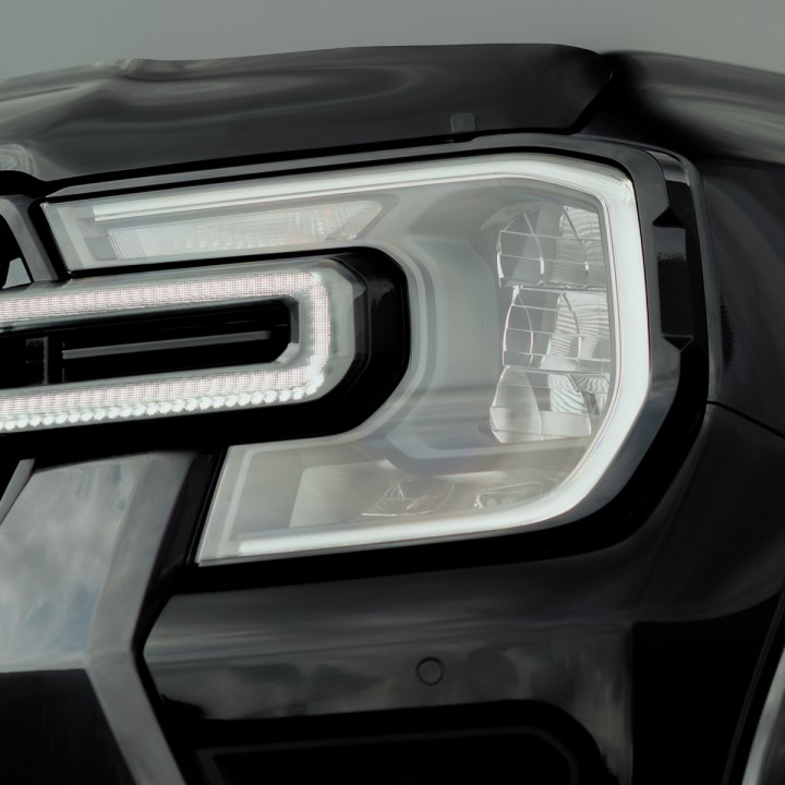 Headlight Covers, Predator, Color Matt or Gloss Black, Ford Ranger Double Cab 2023 - Present - EDK.ro