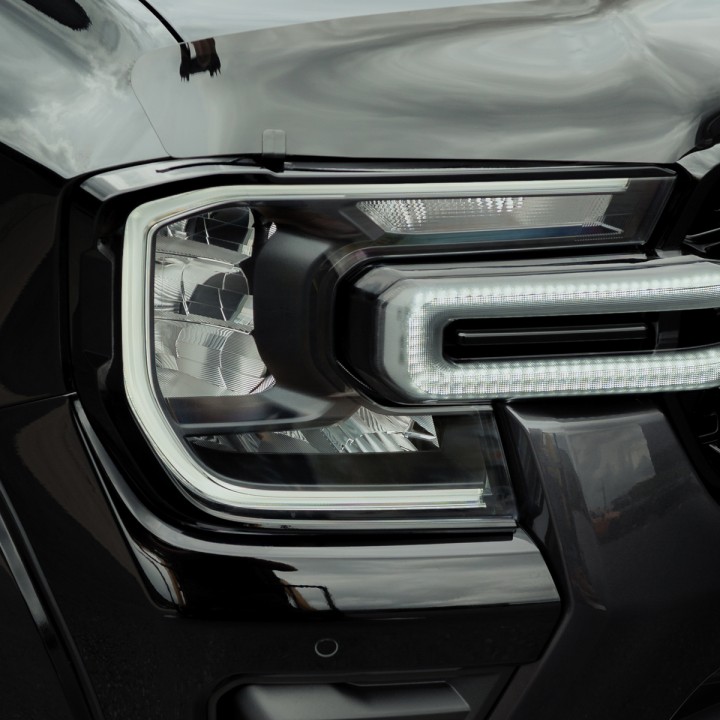 Headlight Covers, Predator, Color Matt or Gloss Black, Ford Ranger Double Cab 2023 - Present - EDK.ro