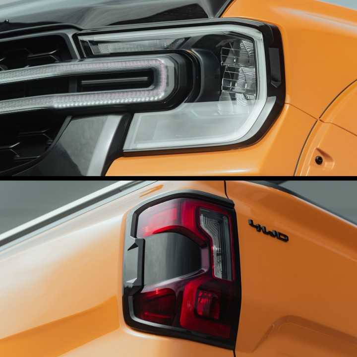 Ornamente Faruri, Predator Full Set in, Culoare Negru Lucios sau Mat, Ford Ranger Cabină Dublă 2023 - Prezent - EDK.ro