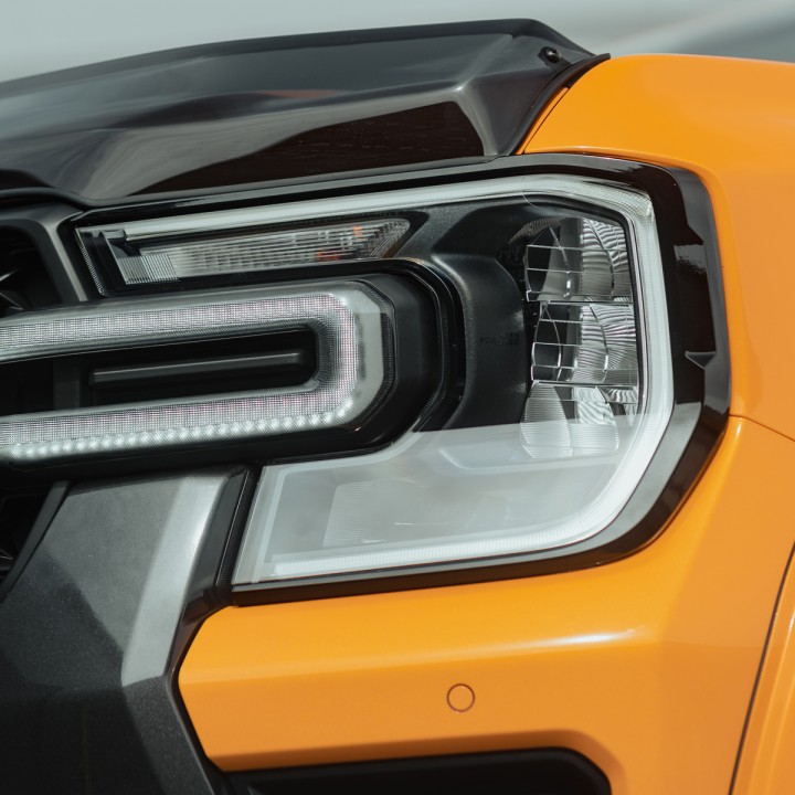Light Garnish Trims, Predator Full Set in, Color Gloss or Matt Black, Ford Ranger Double Cab 2023 - Present - EDK.ro