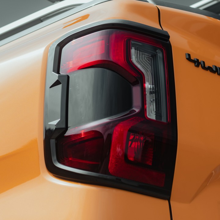 Light Garnish Trims, Predator Full Set in, Color Gloss or Matt Black, Ford Ranger Double Cab 2023 - Present - EDK.ro
