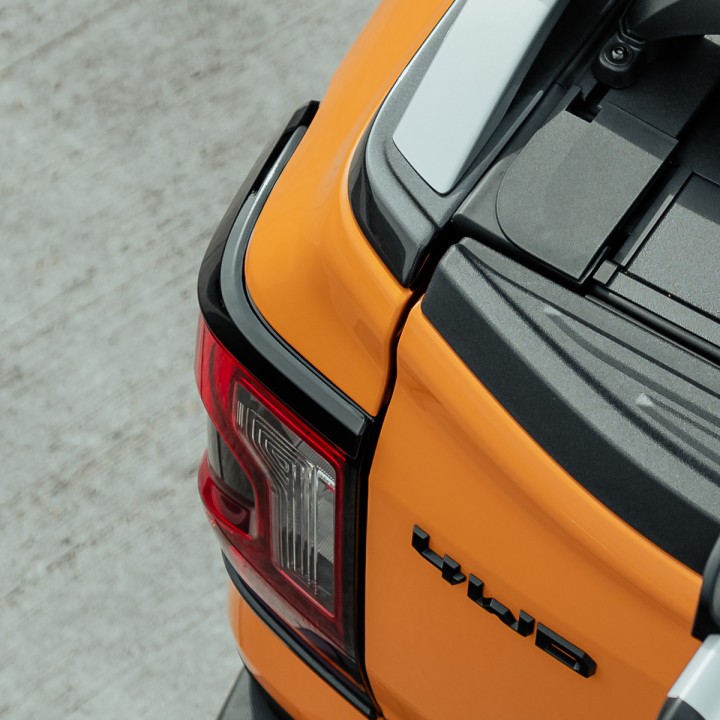 Rear Light Covers, Predator, Color Matt or Gloss Black, Ford Ranger Double Cab 2023 - Present - EDK.ro