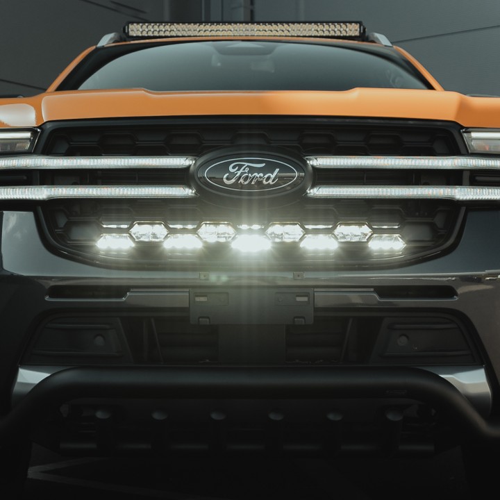 EC Approved LED Projector Integration Kit for Grille, Predator 30", Ford Ranger Double Cab 2023 - Present - EDK.ro