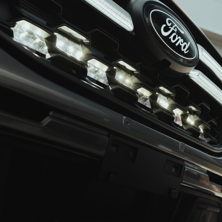 Kit de Integrare Proiectoare LED Omologate Pentru Grilă, Predator 30", Ford Ranger Cabină Dublă 2023 - Prezent - EDK.ro