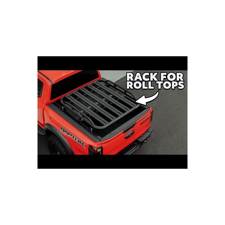 Platform Roof Rack, Predator Roller Shutters with Side Rails), Ford Ranger Double Cab 2023 - Present - EDK.ro