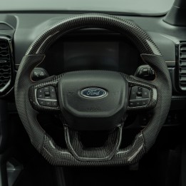 Volan, Predator Wildtrak Heated in Fibre, Culoare Carbon, Ford Ranger Cabină Dublă 2023 - Prezent - EDK.ro