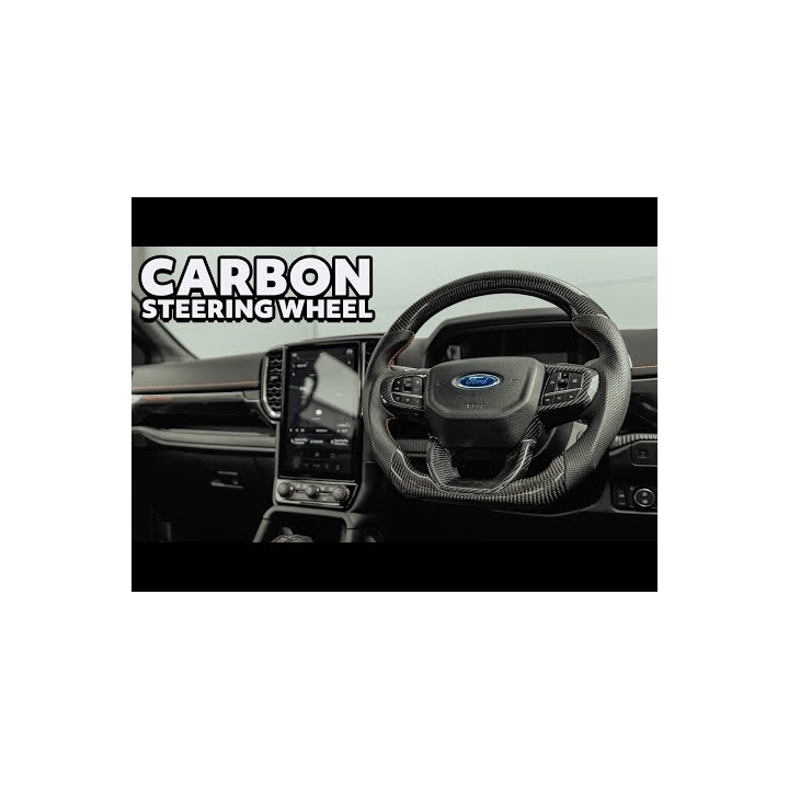 Volan, Predator Wildtrak Heated in Fibre, Culoare Carbon, Ford Ranger Cabină Dublă 2023 - Prezent - EDK.ro